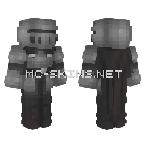 Knight Gift Minecraft skin, front and back