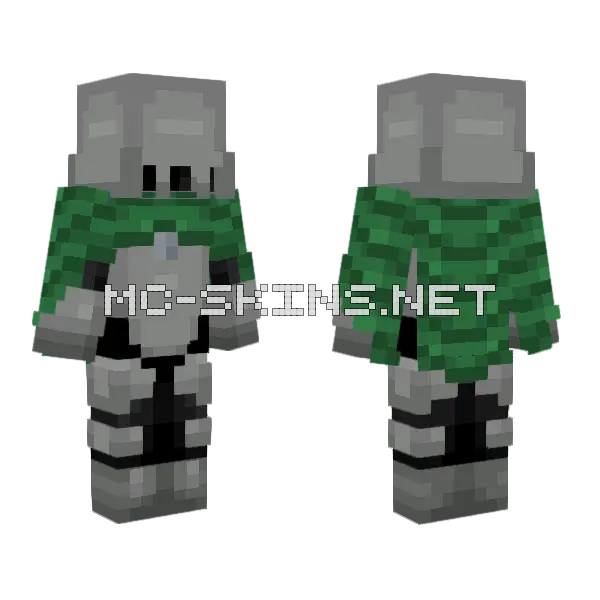 Knight Of The Glade Minecraft skin, front and back