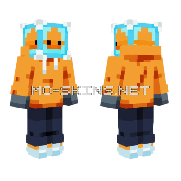 Knockback Nemo Minecraft skin, front and back