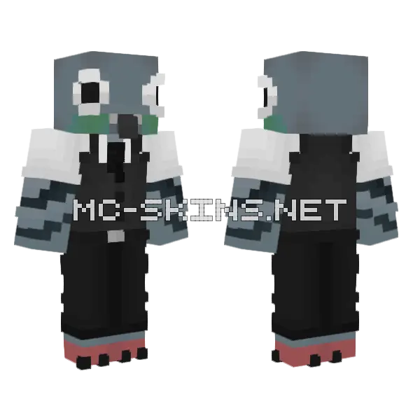 Knox Minecraft skin, front and back