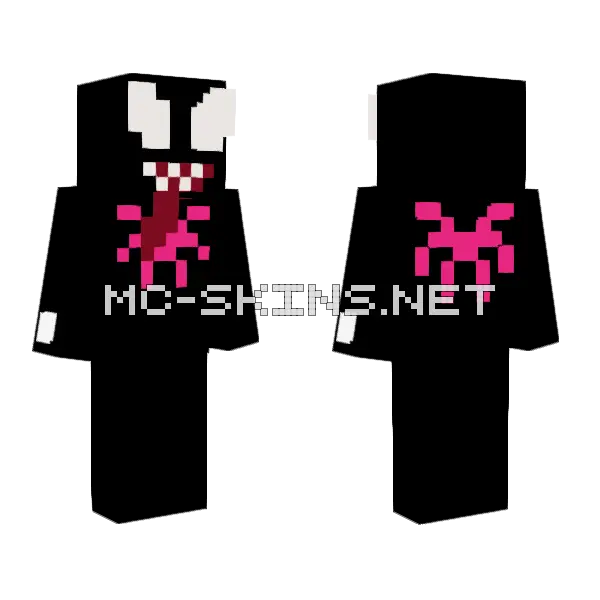Knull Universe 48 Minecraft skin, front and back