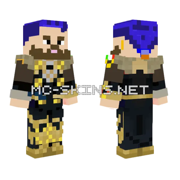 Koagami Minecraft skin, front and back
