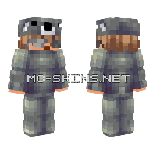 Koala Copper Minecraft skin, front and back