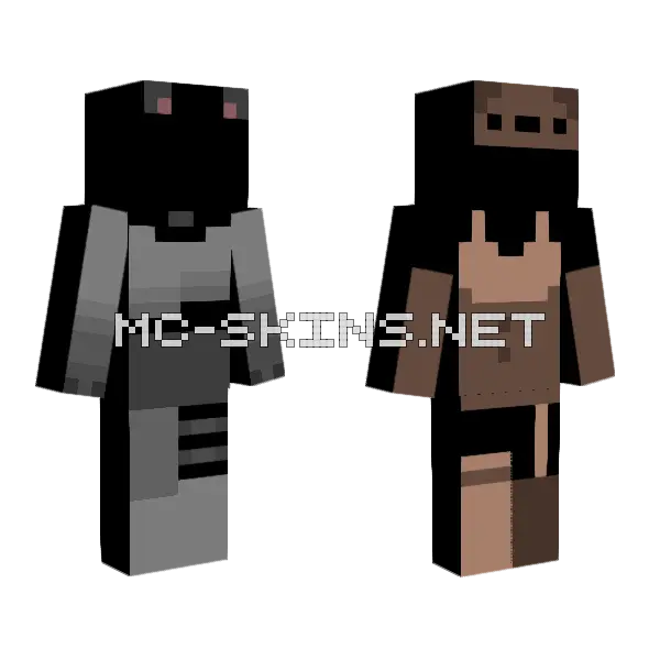 Koala Grizzly Bear Raffle Minecraft skin, front and back
