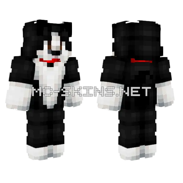 Koe Commission Minecraft skin, front and back