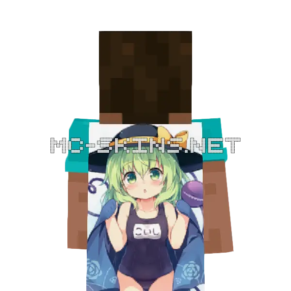 Koishi Komeiji Swimsuit cape, outside and lining
