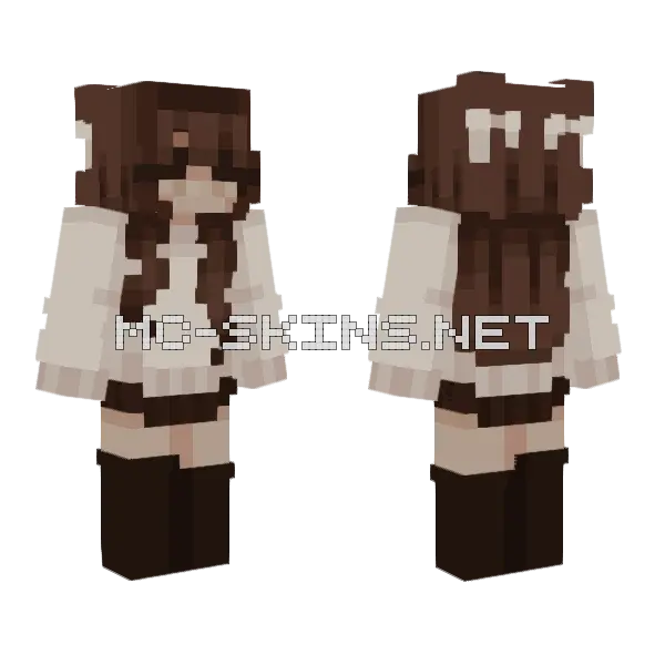 Kok Minecraft skin, front and back