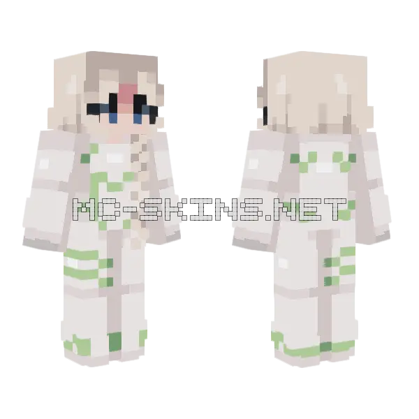 Kokoro Minecraft skin, front and back