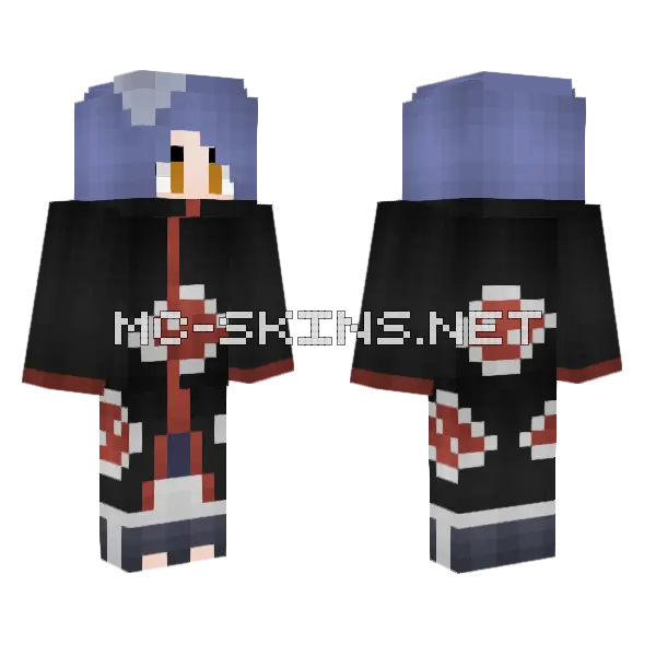 Konan Minecraft skin, front and back