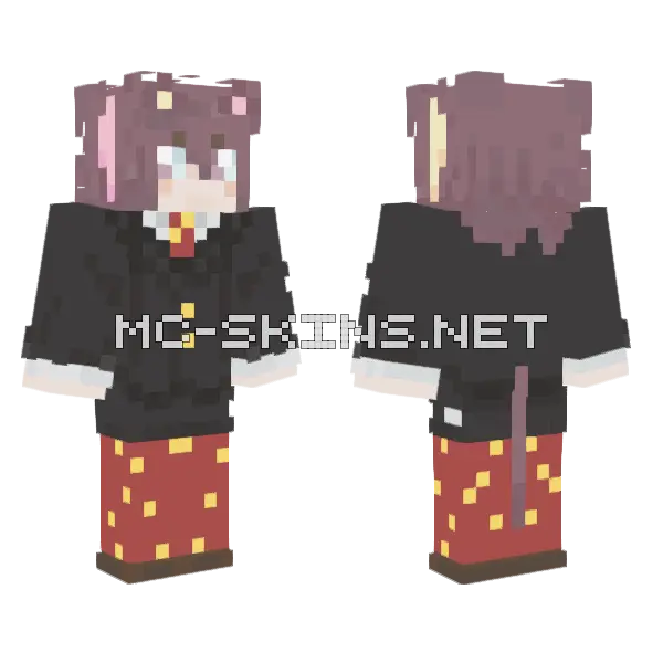 Koni Chan Minecraft skin, front and back