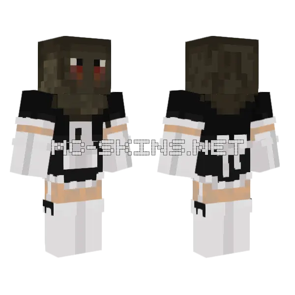 Konig Maid Minecraft skin, front and back
