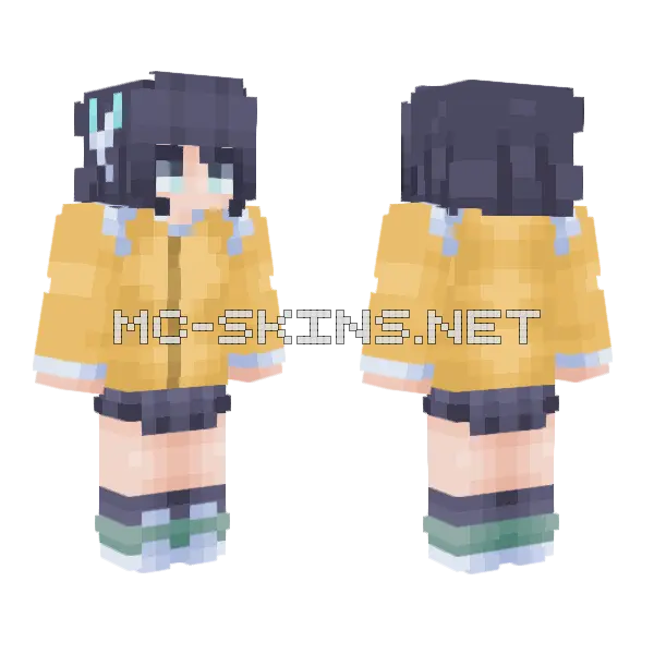 Konoha Akisato Minecraft skin, front and back