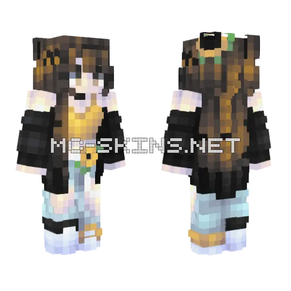 Konotede Minecraft skin, front and back