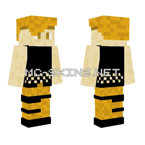Kora Yellow and Black, front and back