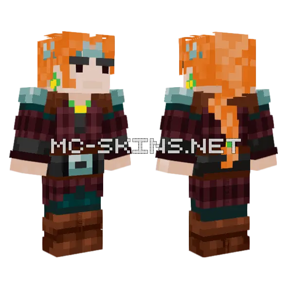 Kore Pillager 2 Minecraft skin, front and back