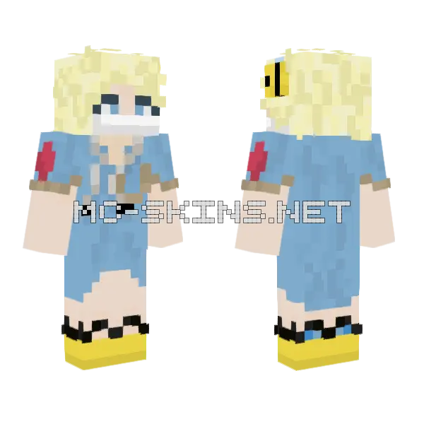 Krankenschwester Fontaine Minecraft skin, front and back