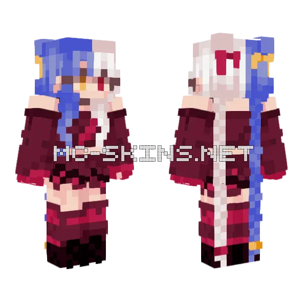 Kris Minecraft skin, front and back