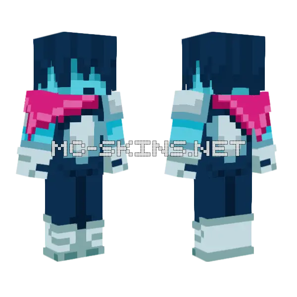 Kris Dark World V2 Minecraft skin, front and back