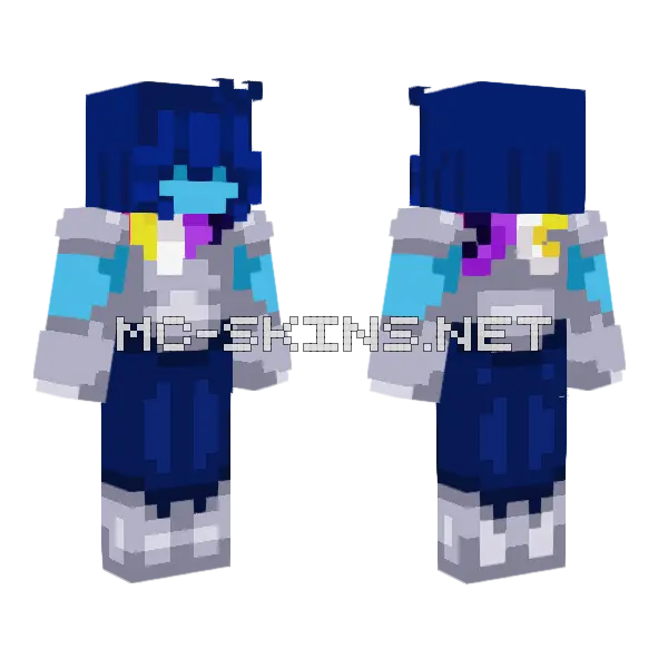 Kris Dreemurr Nonbinary Minecraft skin, front and back