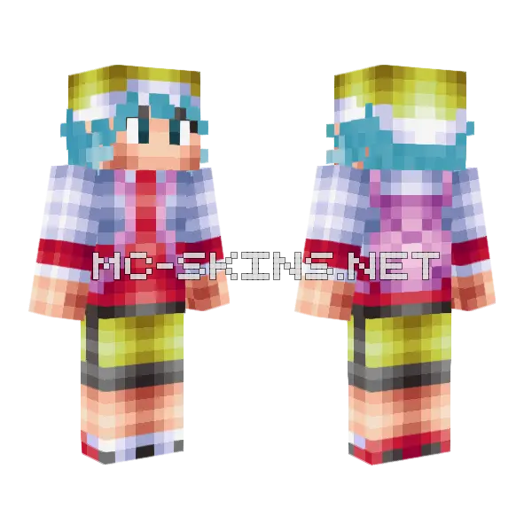 Kris Minecraft skin, front and back