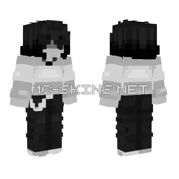 Kris Noir Minecraft skin, front and back