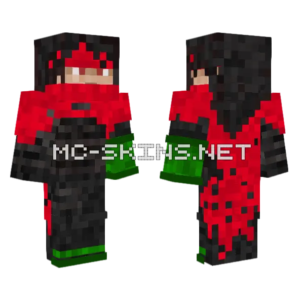 Krozjin Christmas Minecraft skin, front and back