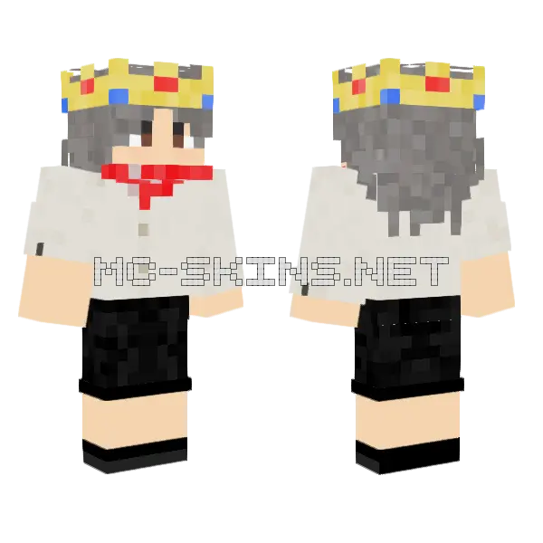 Ksaaa Minecraft skin, front and back