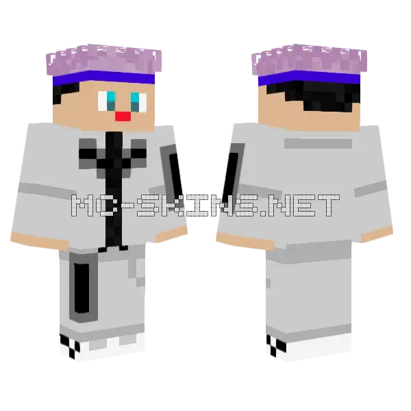 Kubu Nowak Minecraft skin, front and back