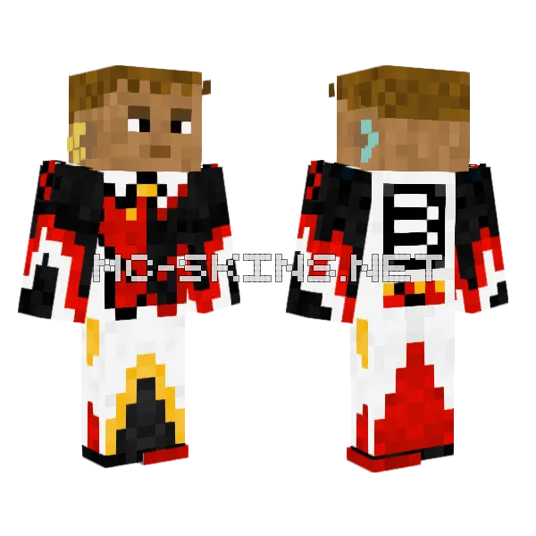 Kuj Pom Minecraft skin, front and back