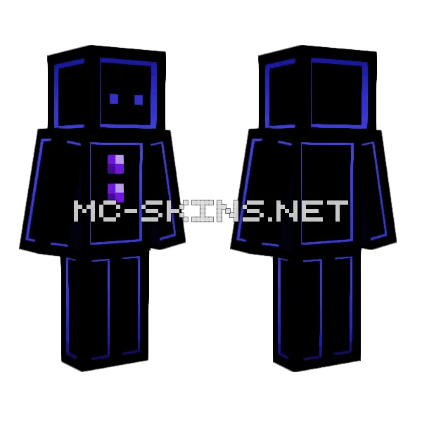 Kunzite Tanzanite Gem Minecraft skin, front and back