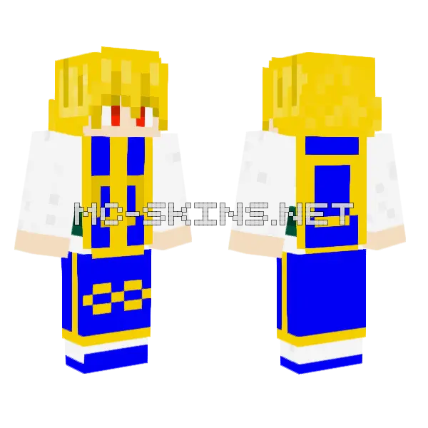 Kurapika Kurta Phantom Troupe, front and back