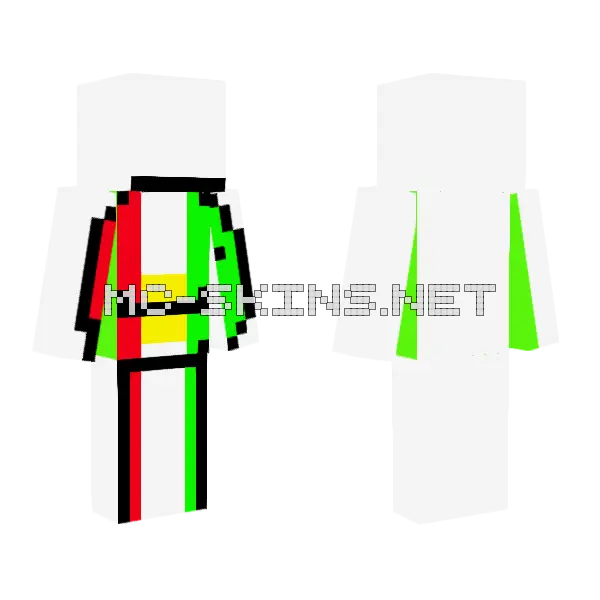 Kurdish Dream Minecraft skin, front and back