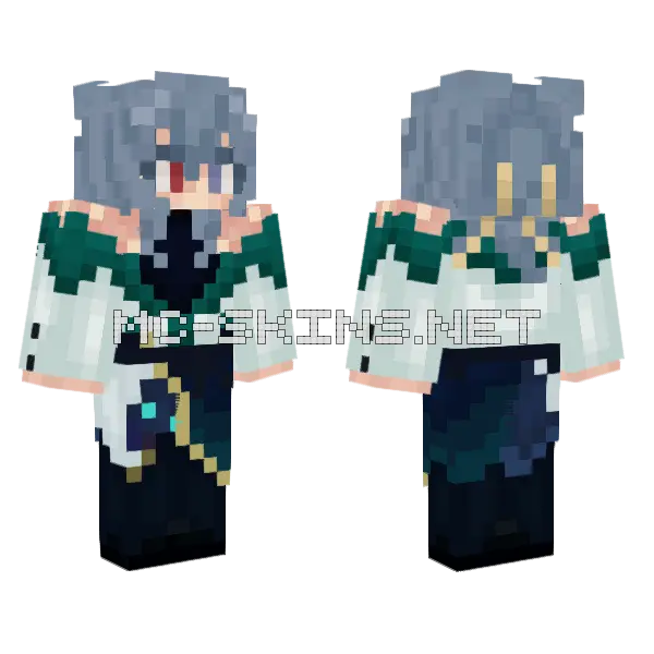Kurei Yoiiru Minecraft skin, front and back