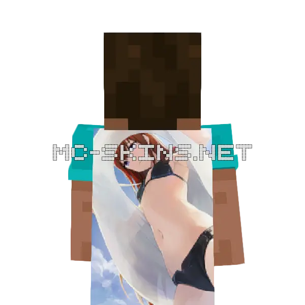 Kurisu Makise Bikini cape, outside and lining