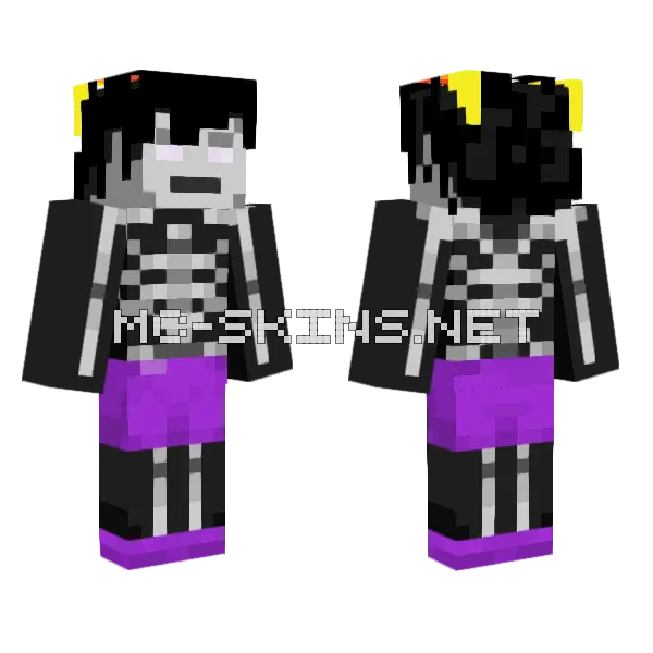 Kurloz Makara Minecraft skin, front and back