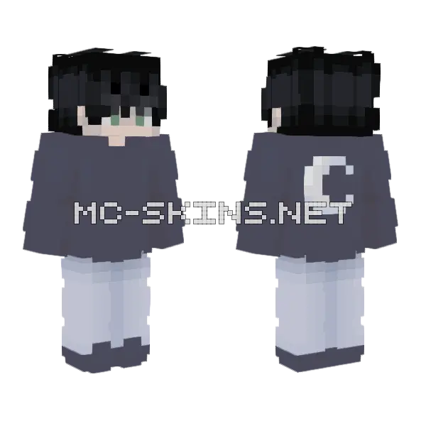 Kuro Boy Minecraft skin, front and back