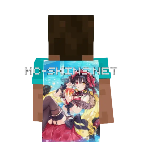 Kurumi Tokisaki Bikini cape, outside and lining