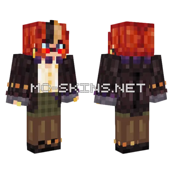 Kuyuki Zeni Minecraft skin, front and back