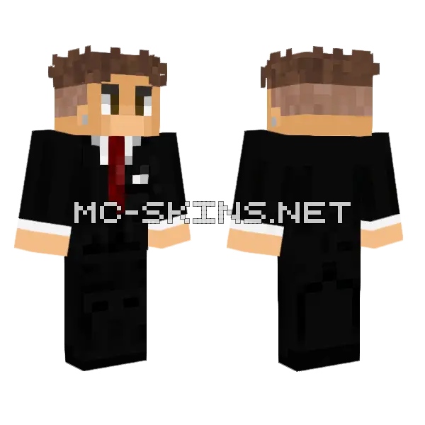 Kvba Suit Skin Minecraft skin, front and back