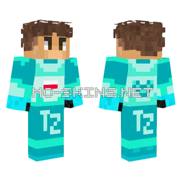 Kvba Tz Minecraft skin, front and back