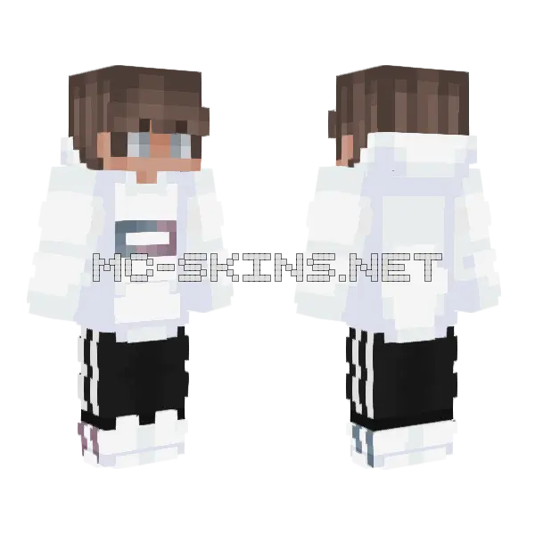 Kyfjt Boy Minecraft skin, front and back