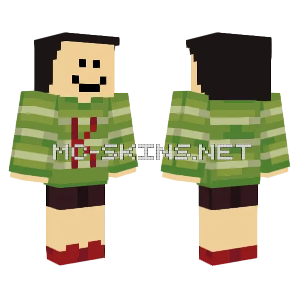 Kylehq Kyle Minecraft skin, front and back