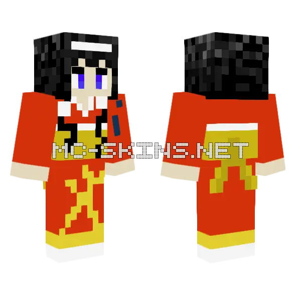 Kyouka Izumi Minecraft skin, front and back