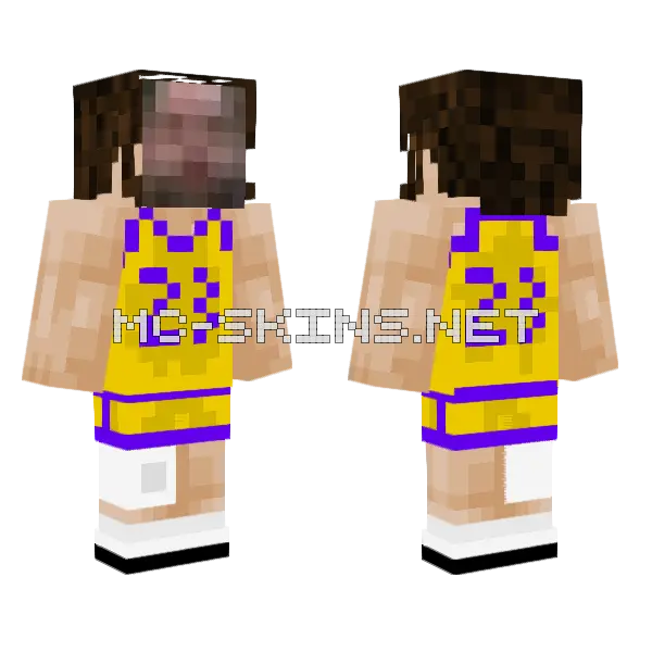 Kyr Baskethoop Minecraft skin, front and back