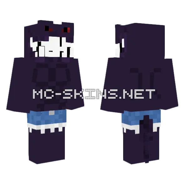 Kyr Gengar Minecraft skin, front and back