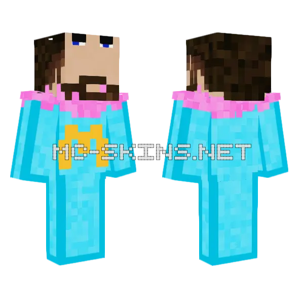 Kyr Shake Review Minecraft skin, front and back