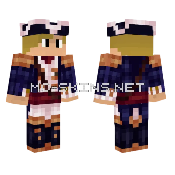 L Eastberg Minecraft skin, front and back