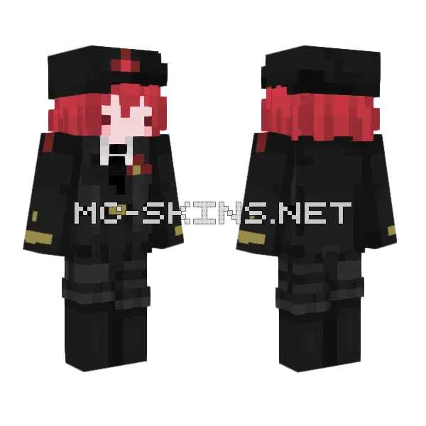 L Empire Apple Minecraft skin, front and back