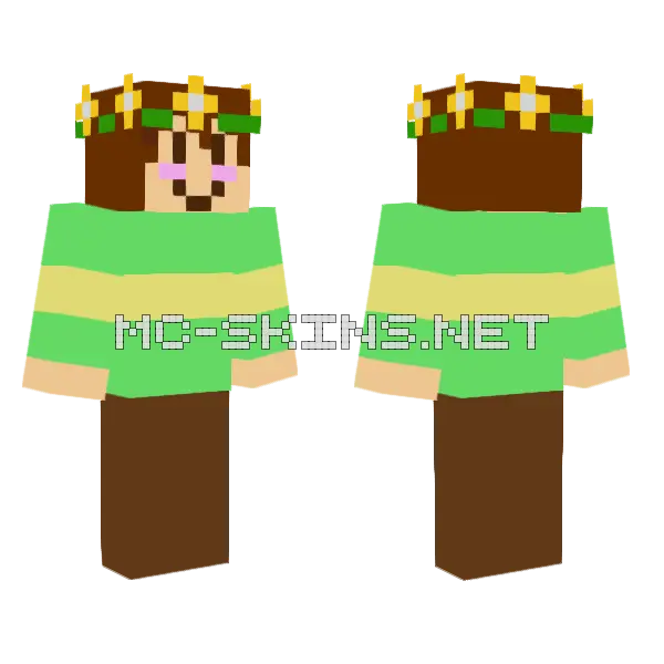 La Chara Minecraft skin, front and back