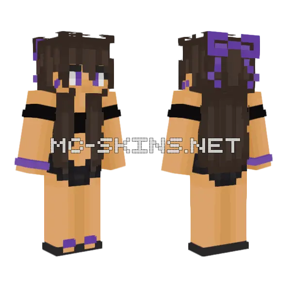 La Naty Bikini Minecraft skin, front and back